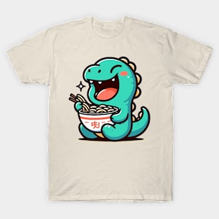 Adorable Dino and Ramen T-Shirt